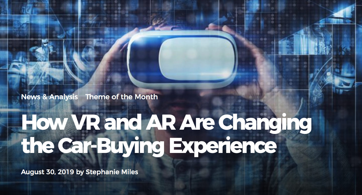 HOW VR AND AR ARE CHANGING THE CAR-BUYING EXPERIENCE